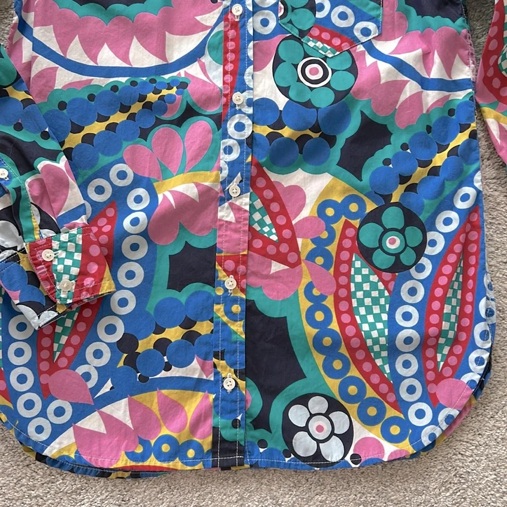 J. Crew Classic Fit Boy Shirt in Ratti Kaleidoscope Floral - Picture 5 of 7